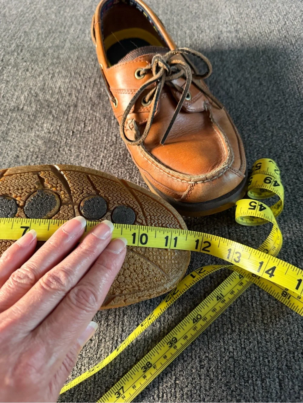 Timberland Brown Leather Boat Shoes with Moc Toe